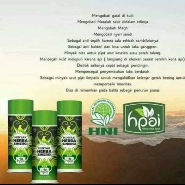 Minyak Herba Sinergi Serba Guna Minyak Urut Pijat Kembung Masuk Angin Shopee Indonesia