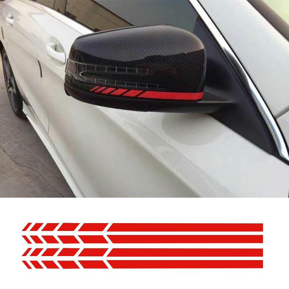 Nanas 4Pcs/set Spion Samping Stiker Aksesoris Panas20 * 0.7cm Stripe Emblem