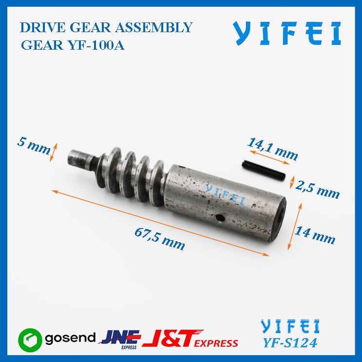 DRIVE GEAR ASSEMBLY YIFEI YF-S124/GEAR YF-100A