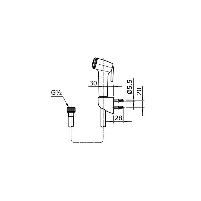 Toilet-Shower-Jet- Toilet Bidet Toto Thx20 Putih -Jet-Shower-Toilet.