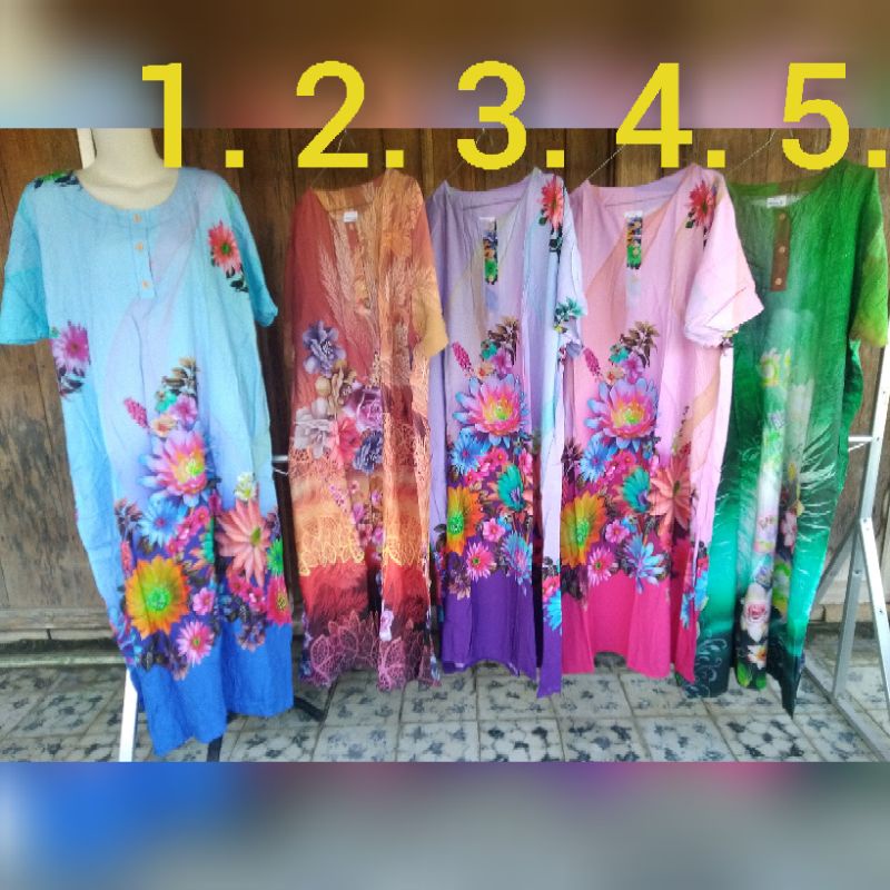 Daster jumbo putri ayu motif daster kuda mas kudamas