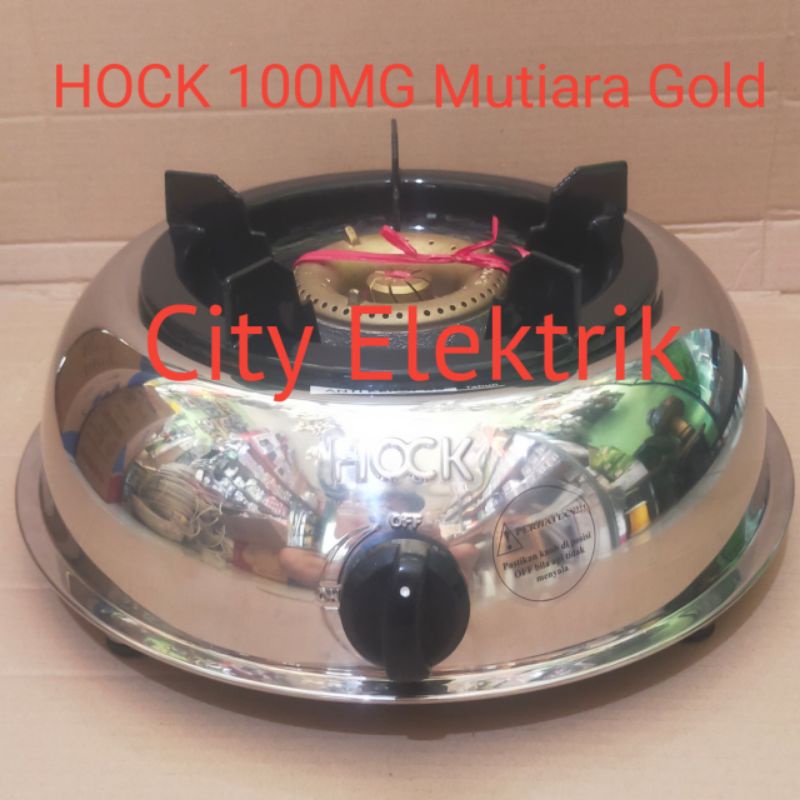 Hock 120MG Kompor Gas Mutiara Gold Staenlis