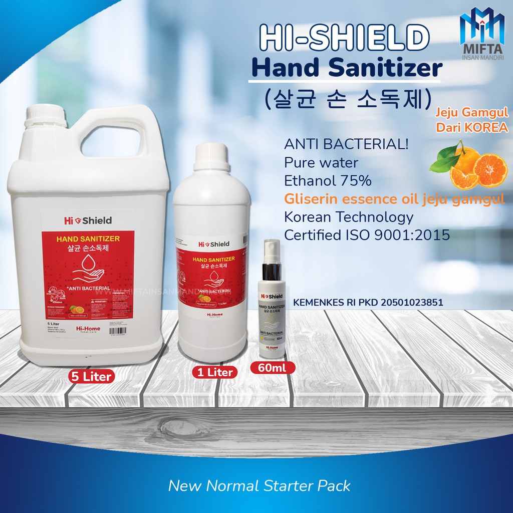 HAND SANITIZER KOREA REFILL 5 LITER 살균 손 소독제 / HAND SANITIZER CAIR JERIGEN 5 LT / SANITIZER KOREA