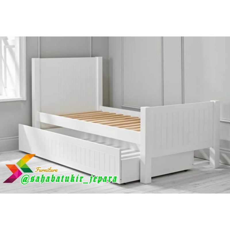 DIPAN MINIMALIS / TEMPAT TIDUR ANAK DOUBLE BED MODEL SORONG