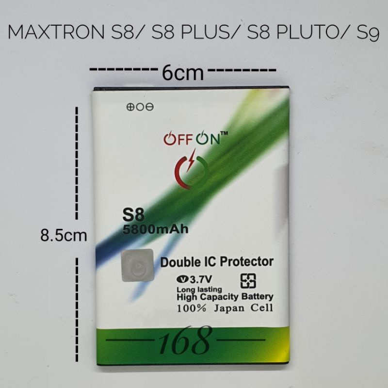 Baterai Batere Double IC Hp Maxtron S8 Plus S8 Pluto Batre Maxtron S8 2020 S9