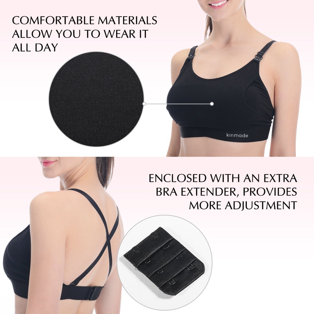 Kinmade Clip n Pump Handsfree Bra | BH Pompa ASI | Bra Menyusui