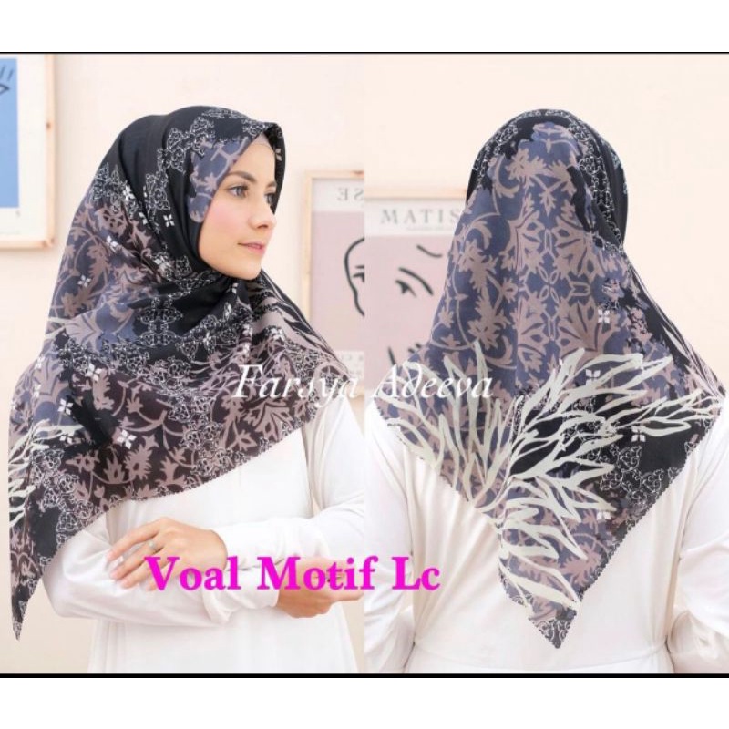 Jilbab Adeeva Denay Motif Koran Segiempat Voal Premium 30+ Motif-Motif 11