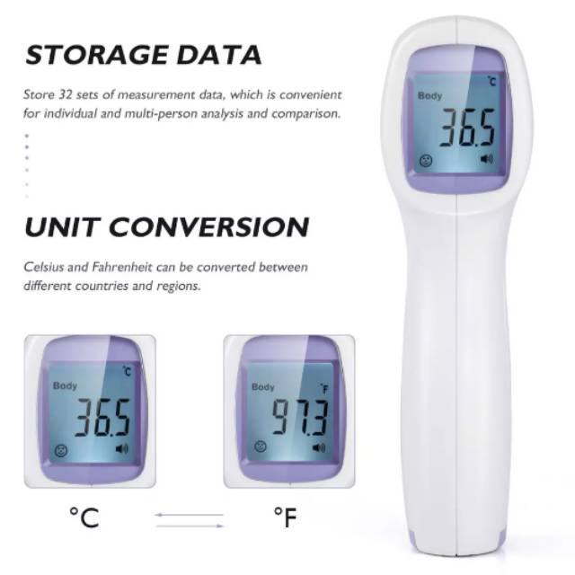 Thermometer Infrared Digital  Pengukur Suhu Tubuh Original