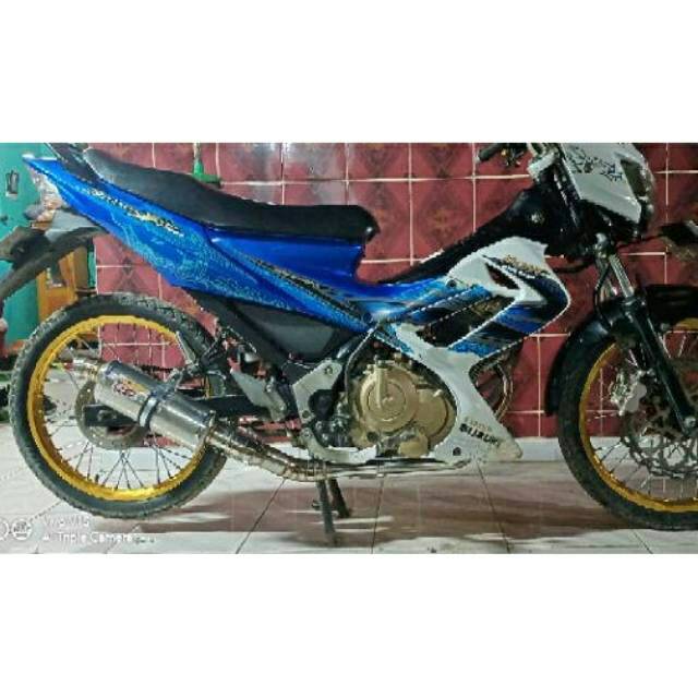 Knalpot racing Cld c3 oval satria fu vixion tiger gl mp mx cb r15 sonic cbr versa scorpio dll