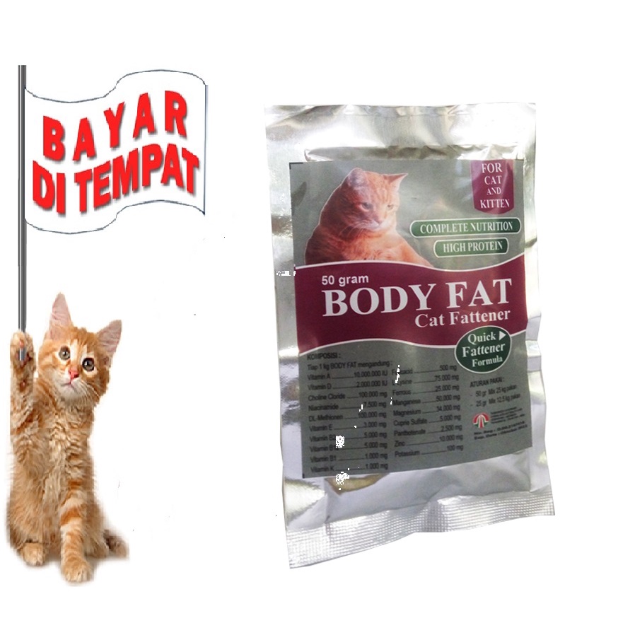 VITAMIN BOOSTER PENGGEMUK KUCING MURAH BODY FAT OBAT PENAMBAH BERAT BADAN KUCING AMPUH