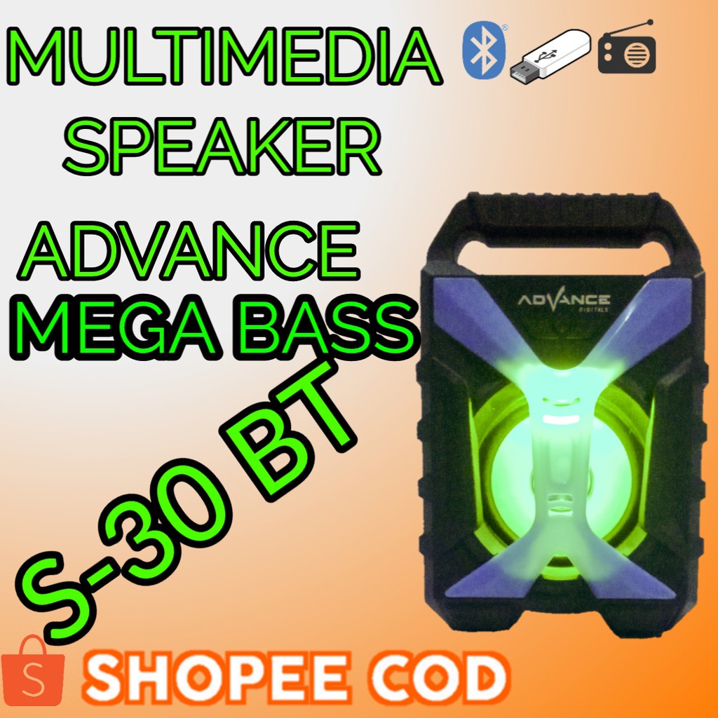[COD] Speaker Music BOK Bluetooth Portable Advance Digitals S-30