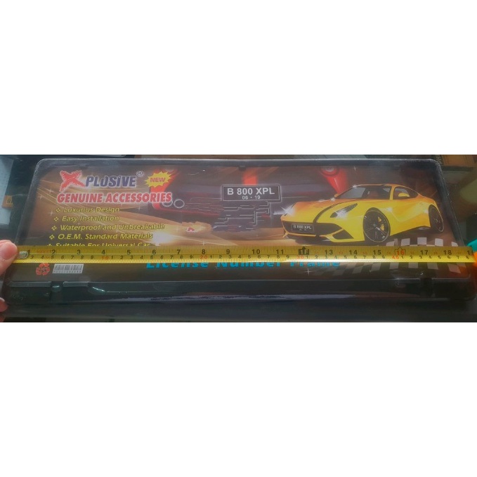 Cover Dudukan Plat Nomor Depan dan Belakang Mobil Honda Brio Mobilio Jazz RS Freed City Civic Acco