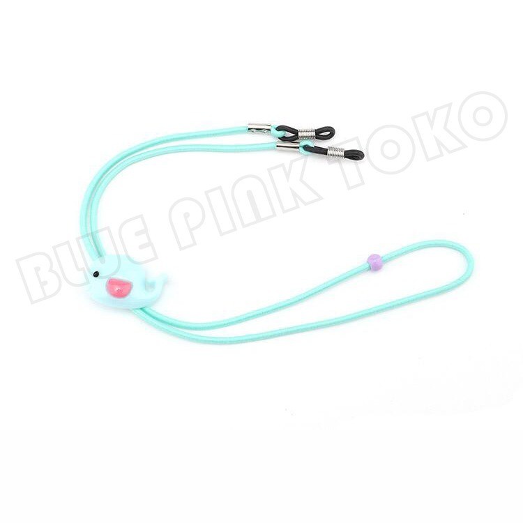 Tali Silicone Strap Penahan Kacamata Anak / pria dan wanita Karakter Lucu