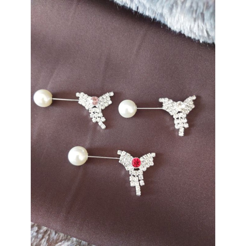 Tuspin Hijab Silver Kecil