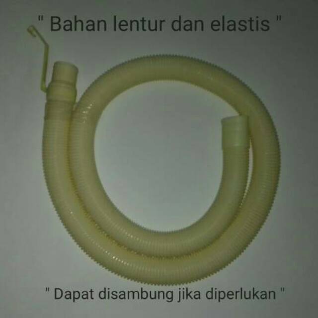 Paket 3 Pcs Selang Pembuangan Air Mesin Cuci Spare Part Suku Cadang Mesin Cuci 2 Dua Tabung