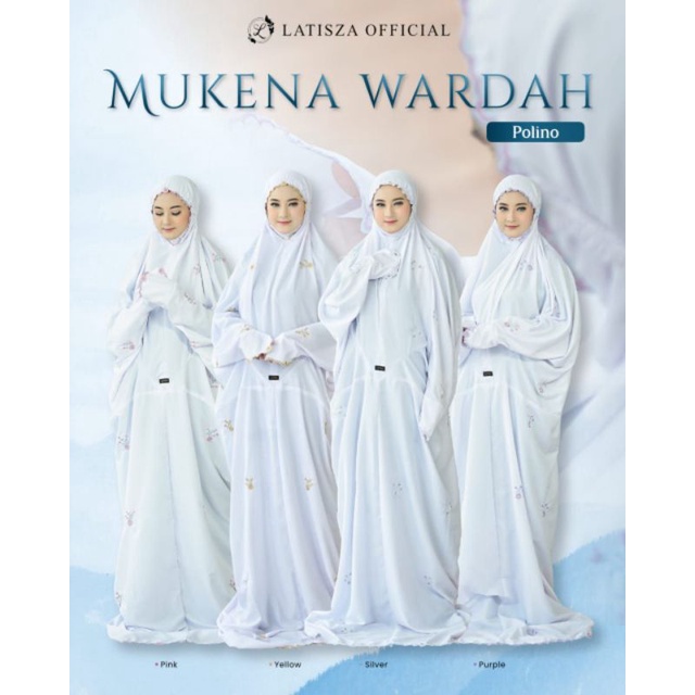 Mukena Wardah by Latisza | Mukena Lajuran Putih | Mukena Terbaru