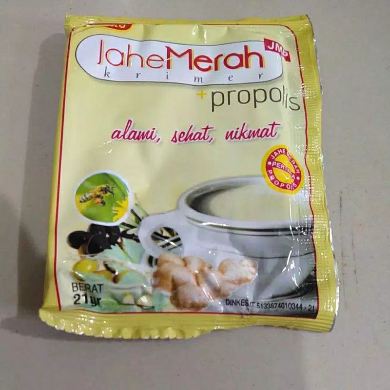 

Jahe Merah Propolis JMP krimer 12 sachet