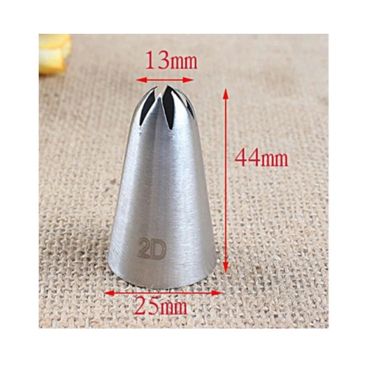 Spuit Nozzle 2D Import impor kualitas premium no 2 D tanpa sambungan bahan stainless tebal anti mleot anti karat spuit mawar