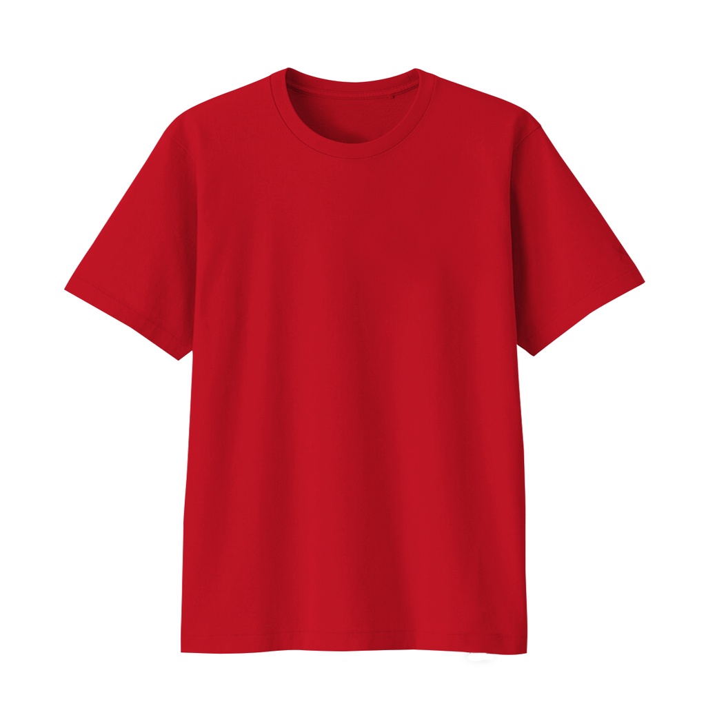 Aitana - Kaos Polos Wanita Merah Putih Anak Remaja Dewasa Big Size Katun Combed 30s