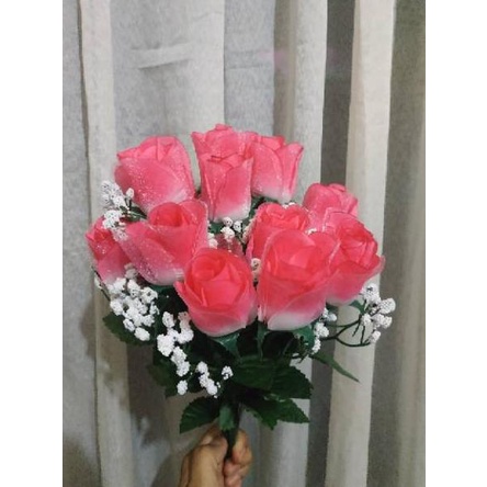 [PROMO EYN84] Bunga Mawar Plastik Lusinan / Bunga Mawar Artificial Seller