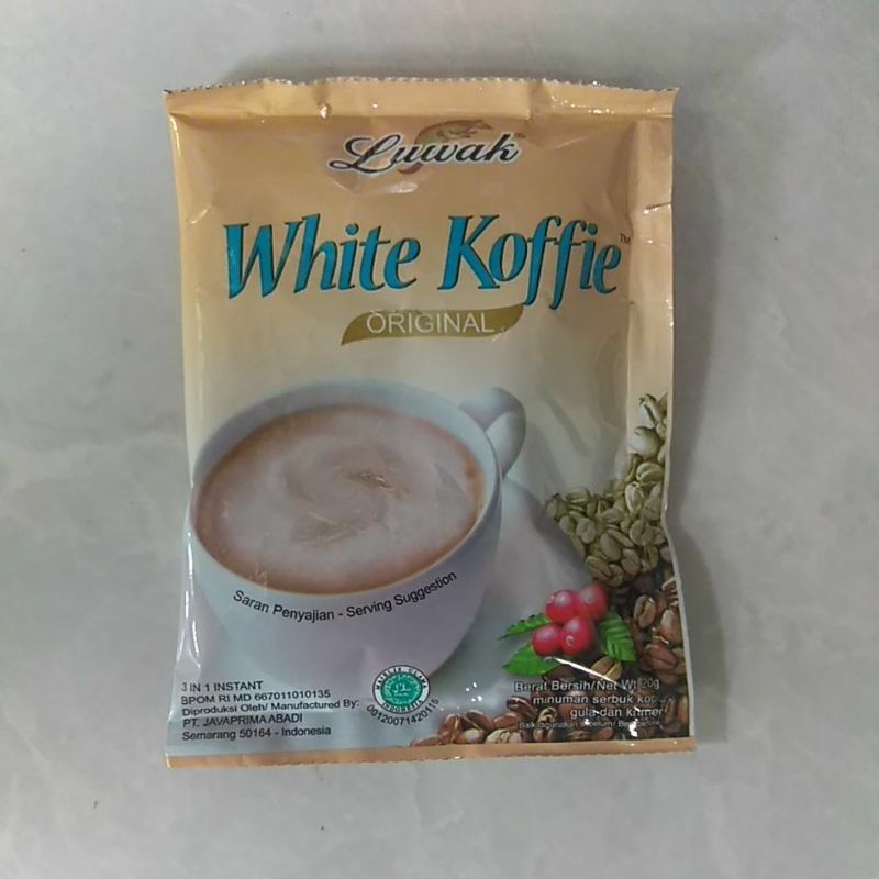 

kopi luwak white koffie sachet