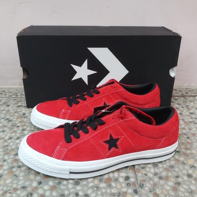 Converse One star OX Enamel Red/Black/White 100% Original
