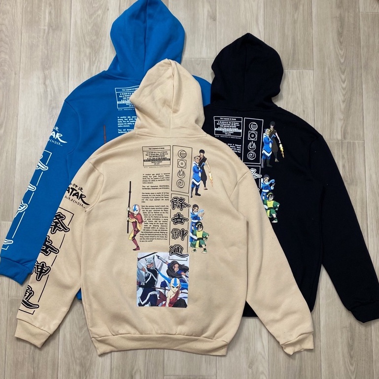 SWEATER HOODIE NICK THE LAST AIR BENDER MOTIF TULISAN AVATAR