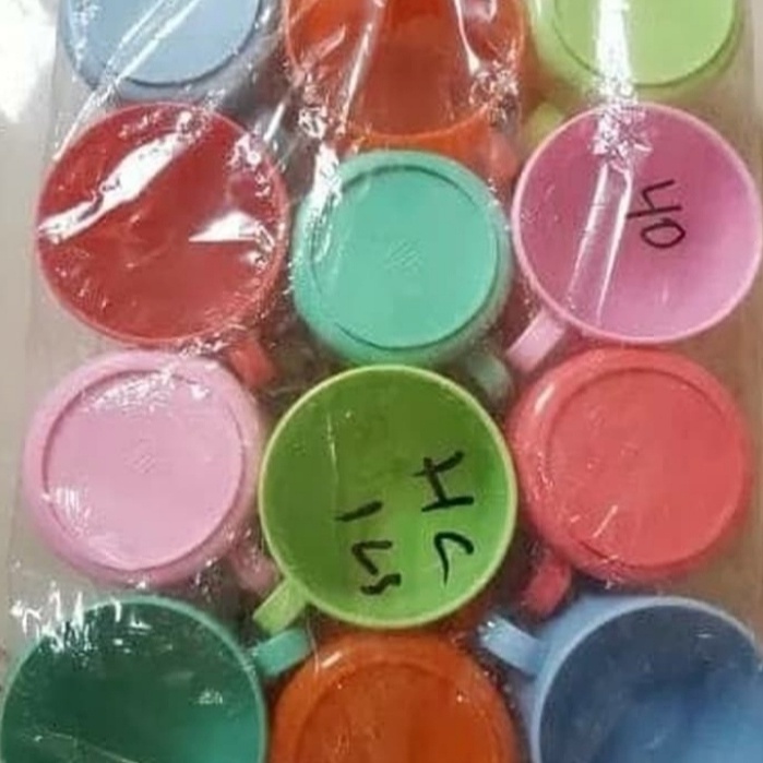 Gelas Kecil - Gelas Plastik - Cuntang gagang plastik