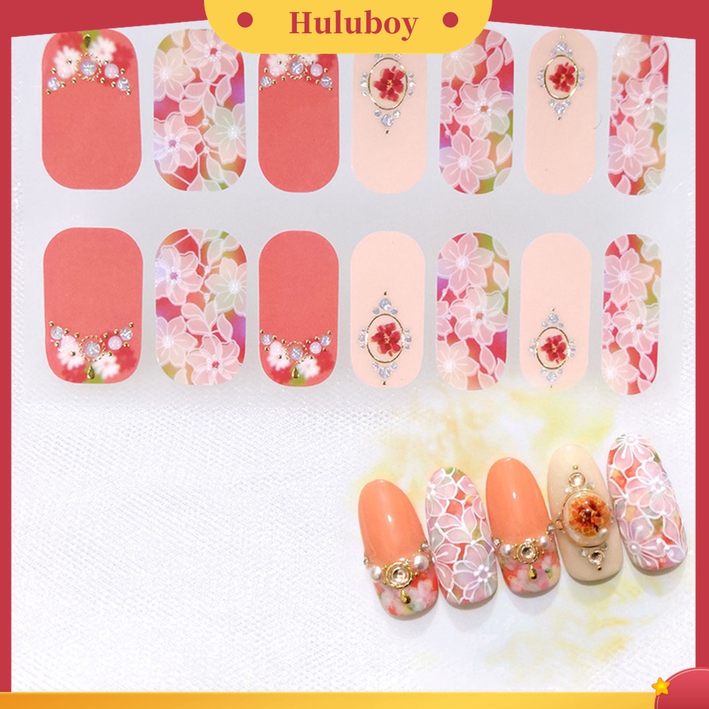 Huluboy Huluboy♡ Patch Stiker Kuku Desain Beragam Untuk Dekorasi Nail Art