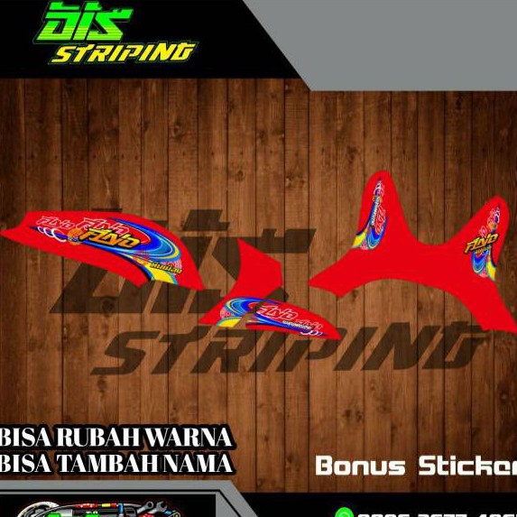 STRIPING TRANSPARAN UV FINO KARBU COSTUM KPS TERLARIS