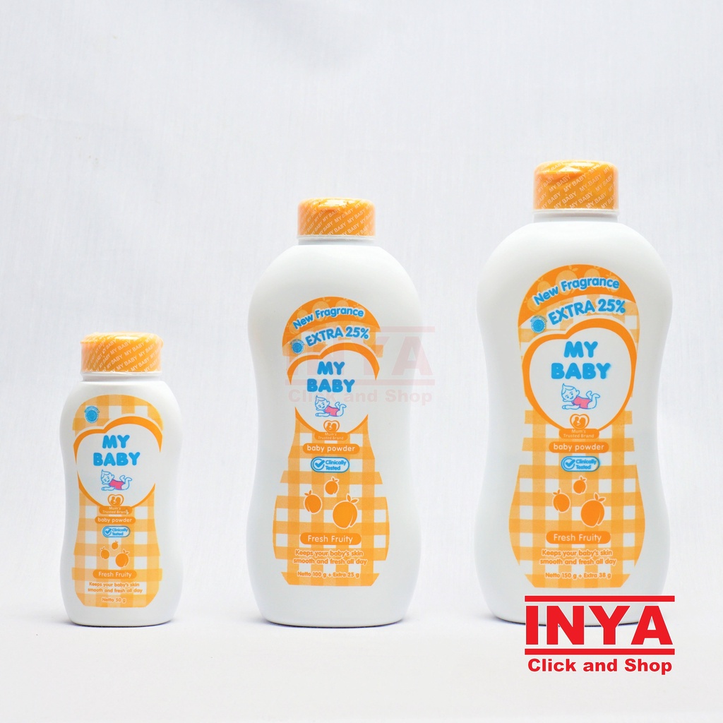 MY BABY FRESH FRUITY BABY POWDER 150gr - Bedak Bayi