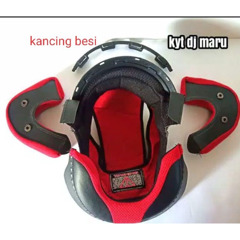 BUSA HELM DJ MARU KLIK PLASTIK DAN BESI FULL SET