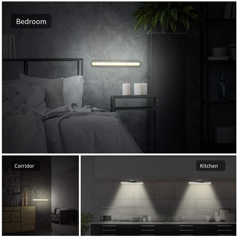 Led Closet Light Wireless Under Cabinet Lights Usb Rechargeable 16 Led Wardrobe Stick Lights Magnet Shopee Indonesia
