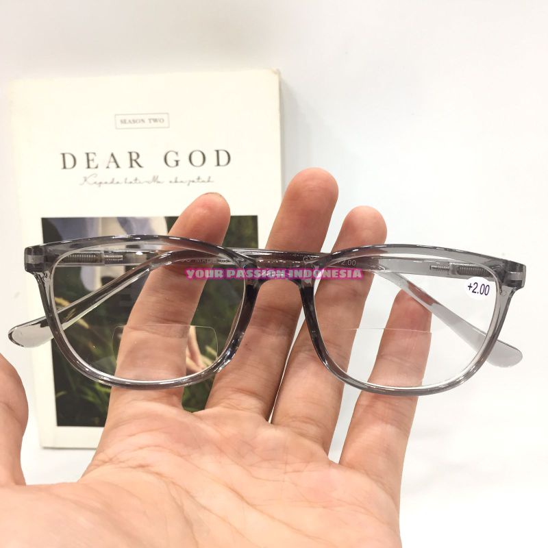 GX623 Kacamata Baca Double +1.00 sd +3.00 Bisa Buat Jalan Dan Baca Cowok Cewek
