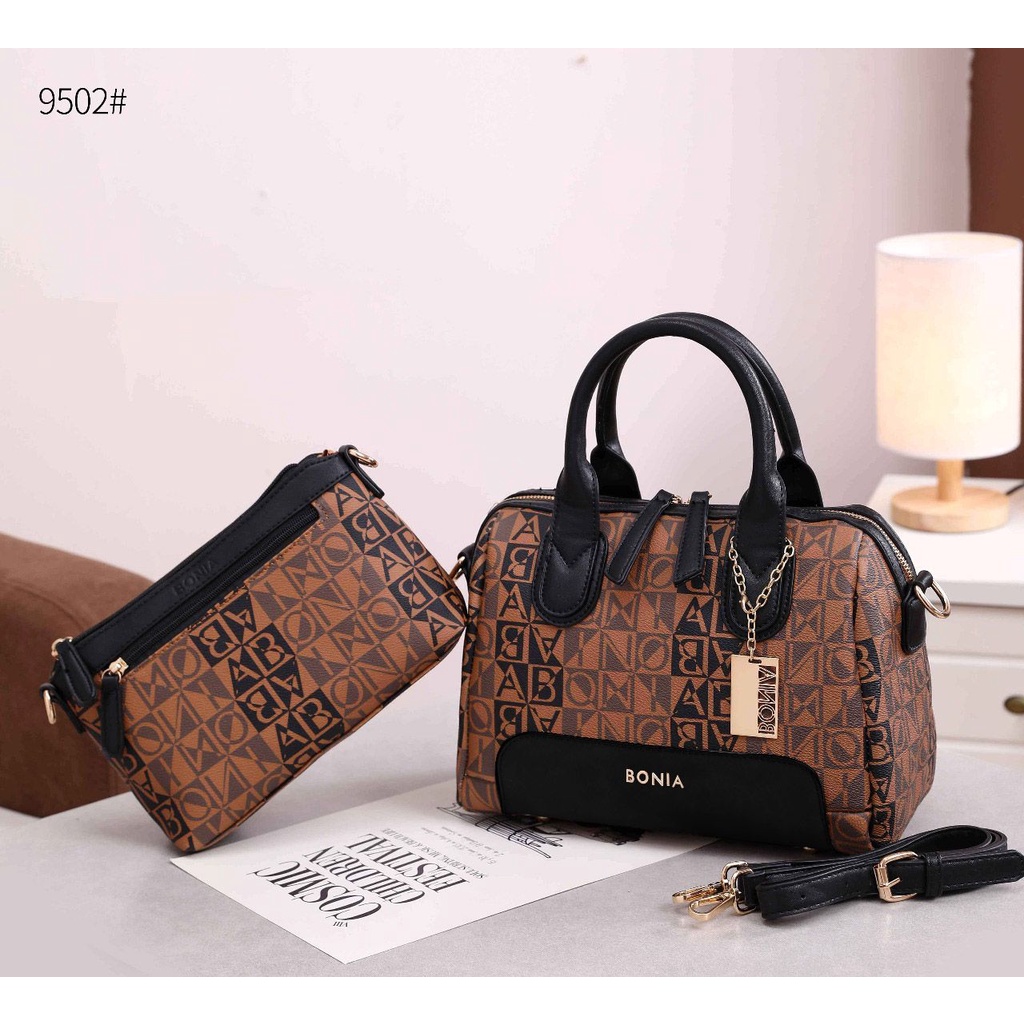 Bonia Shoulder Bag With Sling Bag #TC9502 Baru