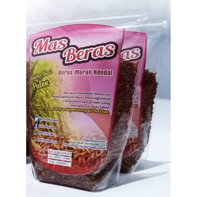 

Beras Merah MasBeras 500 Gram Standing Pouch