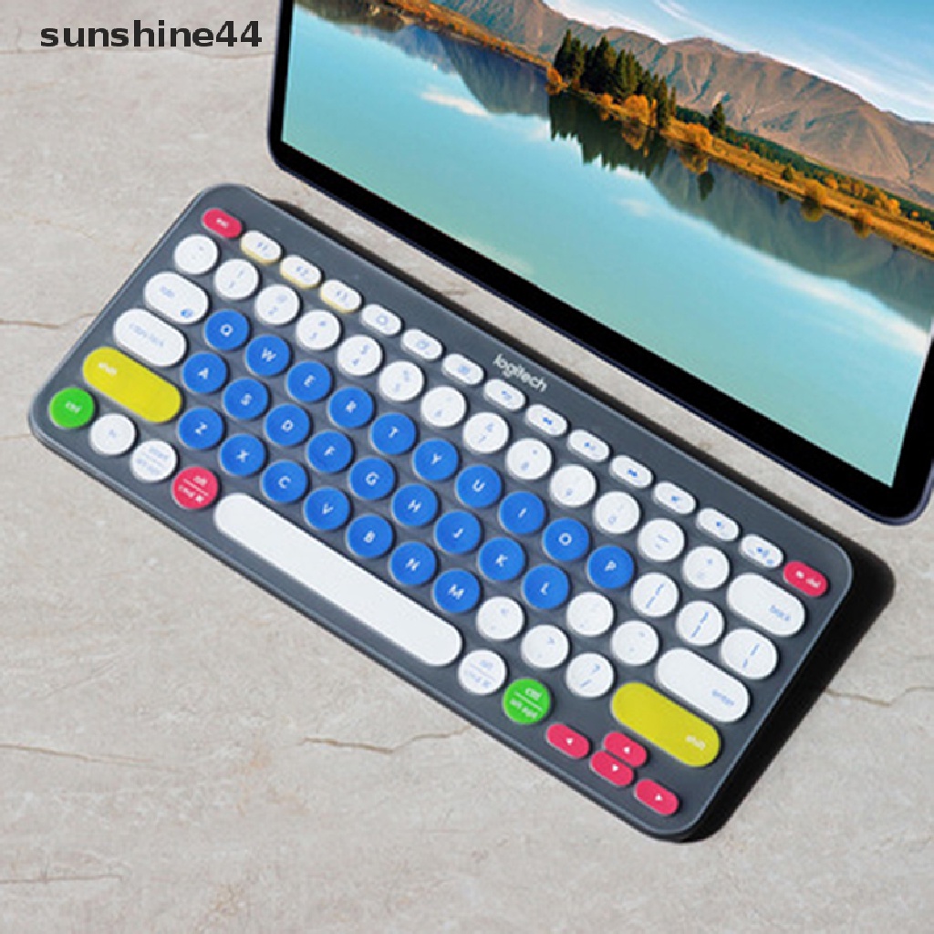 Sunshine Cover Keyboard Wireless Bahan Silikon Lembut Warna-Warni Untuk Logitech K380