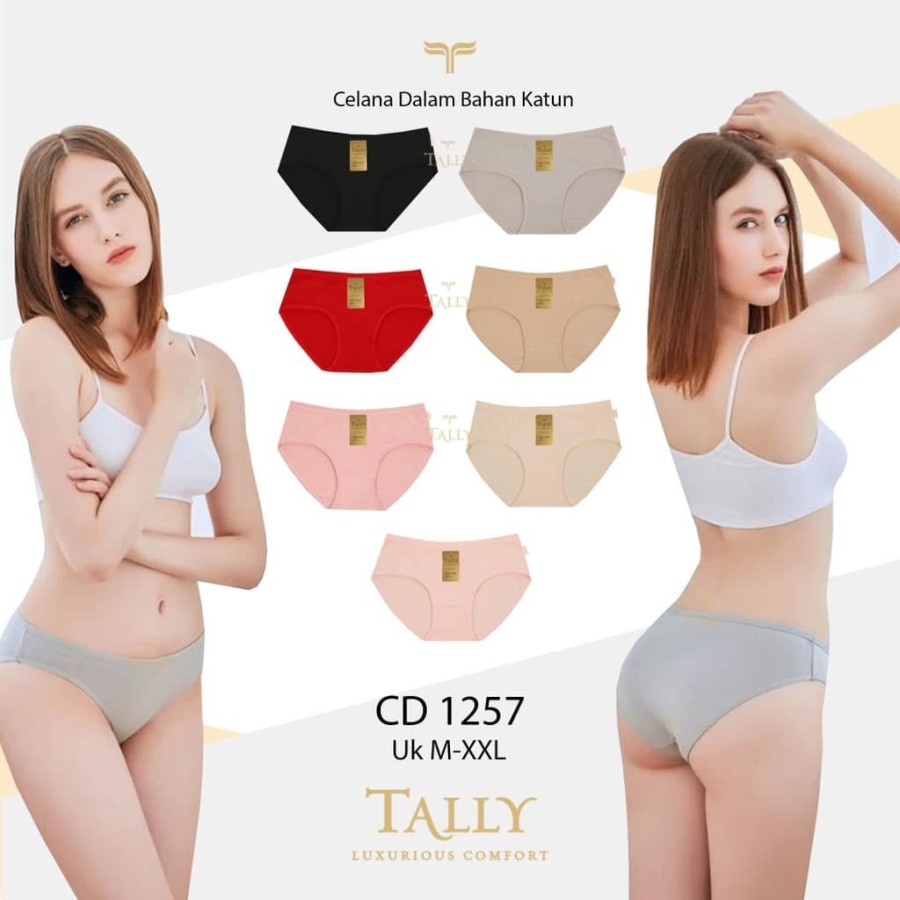 TALLY CD1257 CELANA DALAM WANITA CD WANITA MURAH KATUN LEMBUT SIZE M-XXL