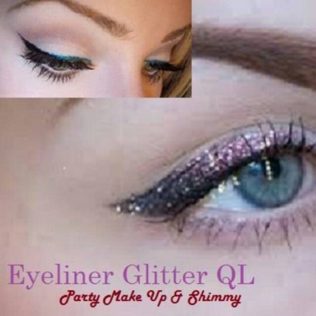 QL EYELINER GLITTER / EYE LINER banyak warna