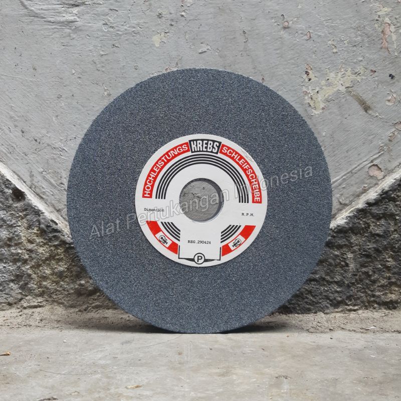 KREBS Batu Gerinda Duduk 8 inch Grinding Wheel Batu Gurinda Grenda Grinda Asah Poles 8 x 1 x 1¼ inc