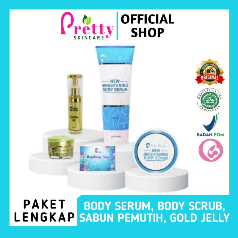 KEDAS BEAUTY ORIGINAL BPOM PAKET LENGKAP | BODY SERUM | BODY SCRUB | SABUN PEMUTIH | GOLD JELLY | HA