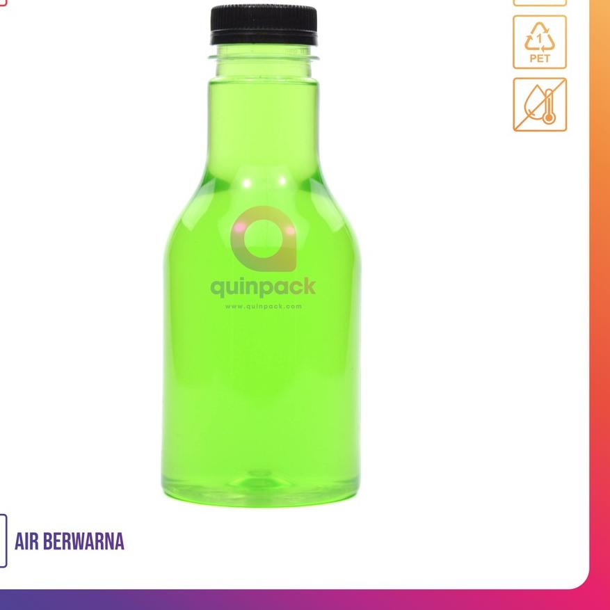 ♛ Botol Plastik Pir 250 ML - Botol Almond Pir 250ML - PET Shortneck SN Murah - Kale Cantik Unik 250M