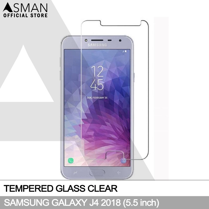 Tempered Glass Samsung Galaxy J4 (5.5&quot;) | Anti Gores Pelindung Layar Kaca - Bening