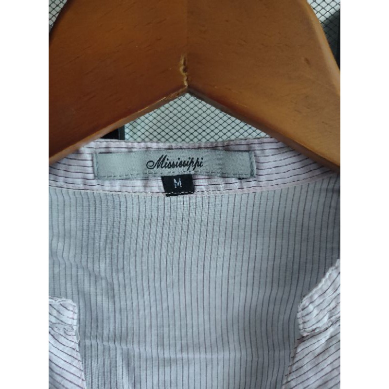 Kemeja Stripe Purple Mississippi - Preloved
