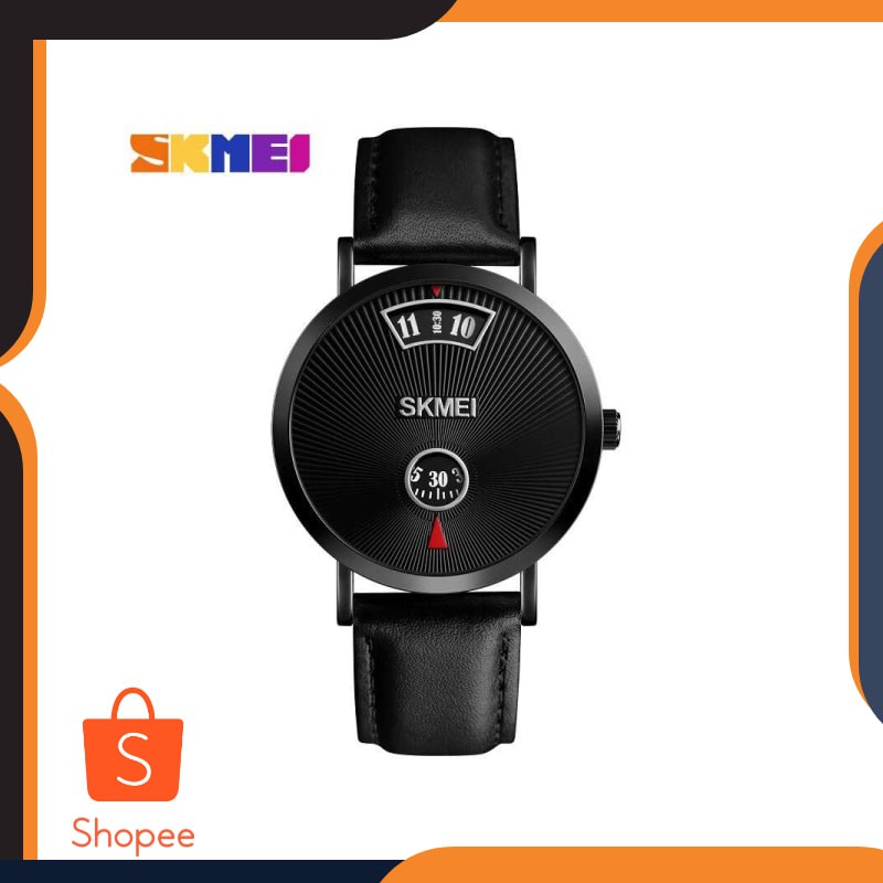 SKMEI Jam Tangan Analog Pria Strap Kulit - 1489