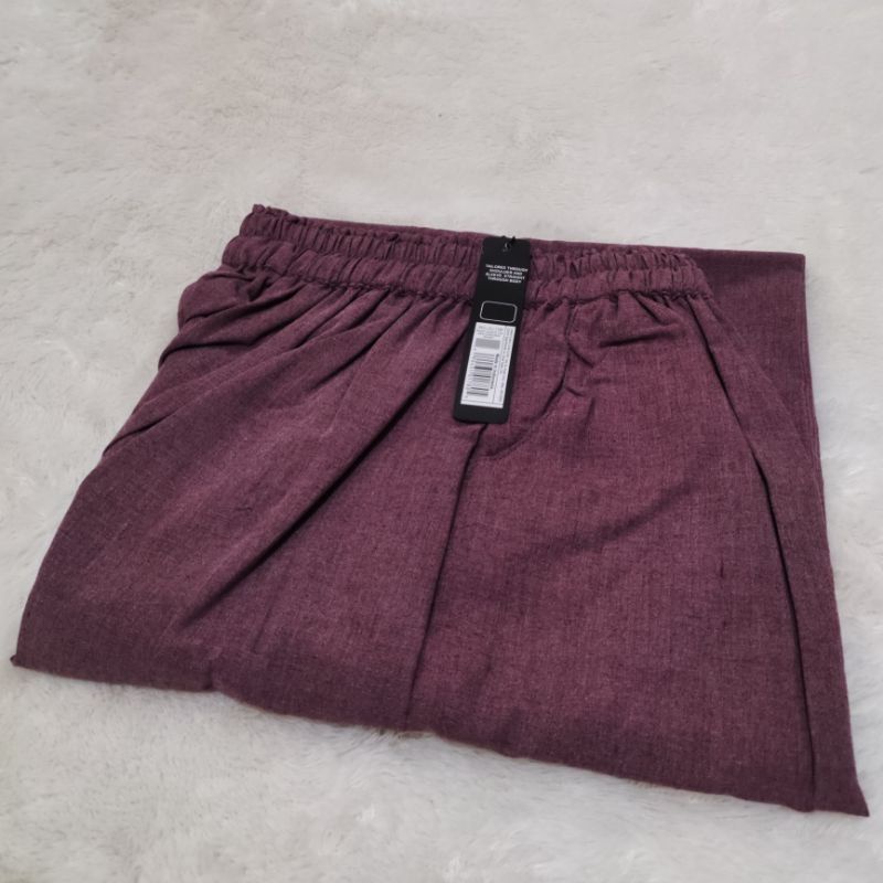Celana Kulot Wanita Jumbo dan Standar SUPER PREMIUM Katun Supernova Bawahan Wanita Berkualitas-Magenta
