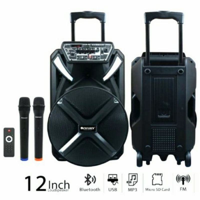 Speaker portable meeting 12 inch Aiwa 112LVH original bluetooth usb