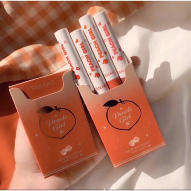 [Per Batang] Lipstick Putar Tanako Peach Girl Smoke / Smoky Lips