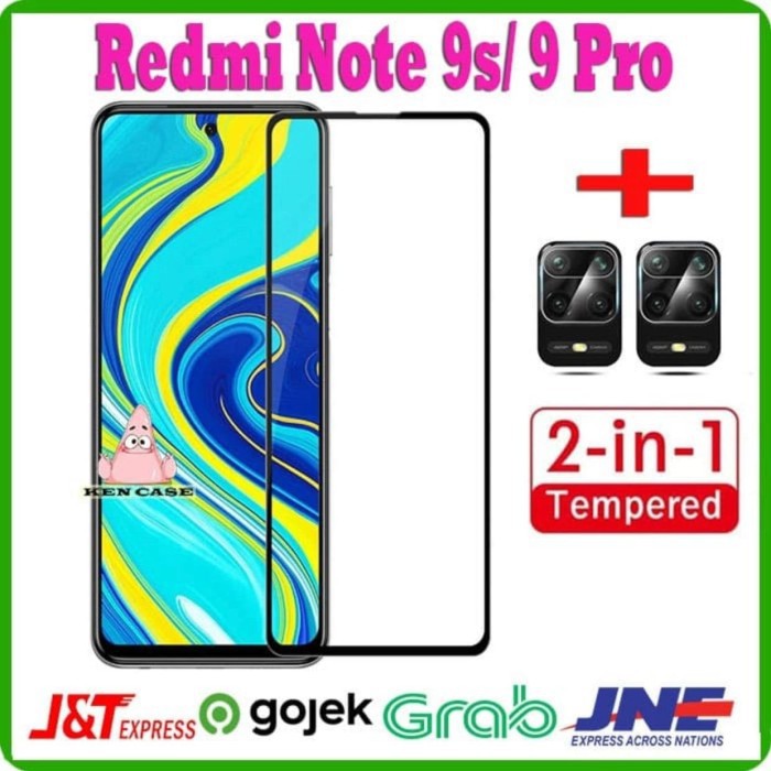 Tempered Glass Xiaomi Redmi Note 9s + Tempered Glass Camera Note 9s - SC