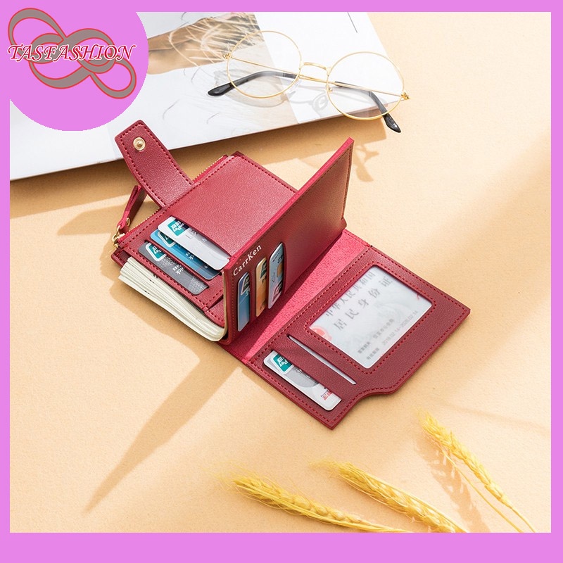 ⚘FASHION88⚘D26-1 Dompet Lipat PENDEK Wanita Trendy Murah/dompet wanita mini murah real pic-1